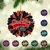 AOVL Personalized Cheerleader Ornaments Cheerleader Cheerleading Lovers Ornaments Cheerleading Ornament Gift for Cheerleader Christmas 2023 Cheer Cheerleader Ornaments Xmas (Cheer 1)